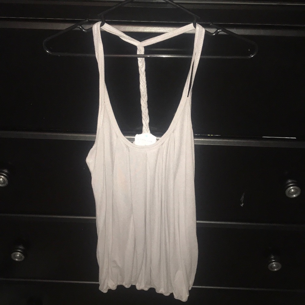 Gray Braided Tank Top